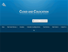 Tablet Screenshot of cloudandcolocation.com